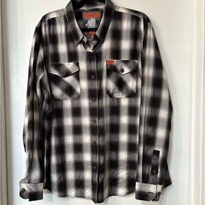 DIXXON Black and White Plaid Shirt